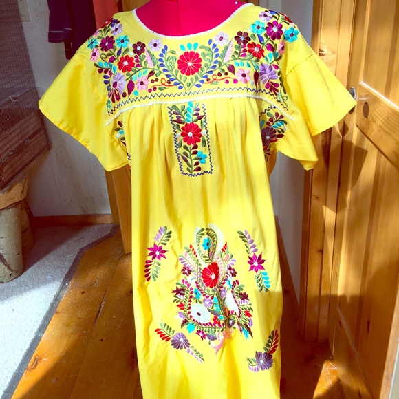 mexican dress Dresses & Skirts - FINAL PRICE DROP! Mexican dress canary yellow